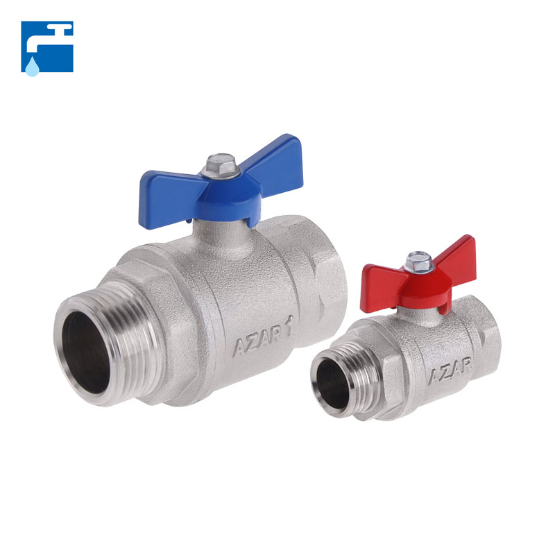 AZAR-113-شیر-پکیجی-دسته-پروانه-ای-یک-سر-مغزی